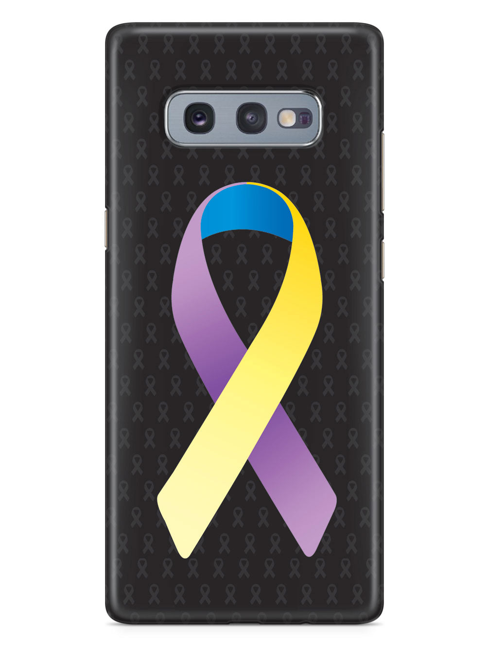 Bladder Cancer Awareness Ribbon - Black Case