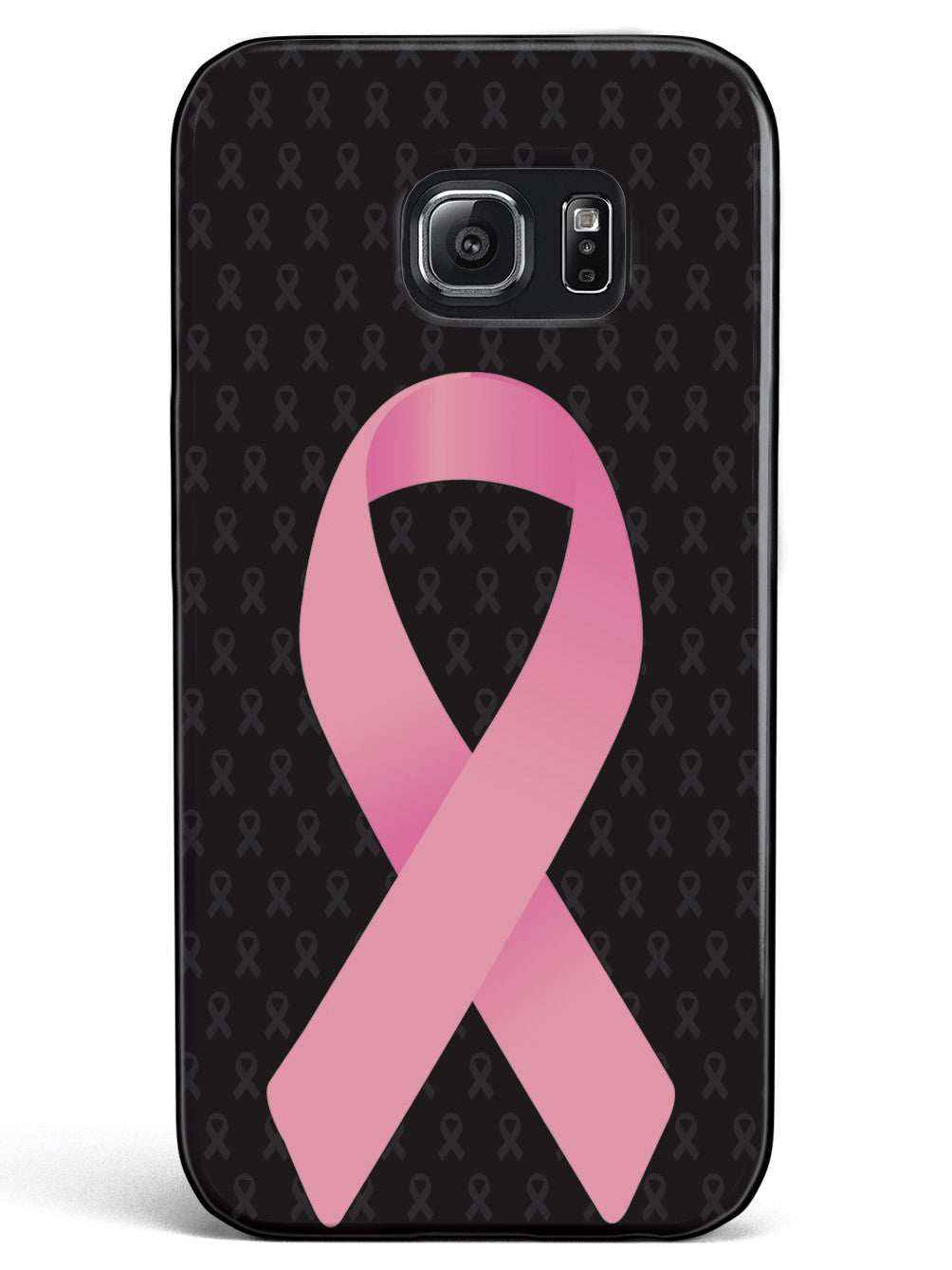 Pink Awareness Ribbon - Black Case