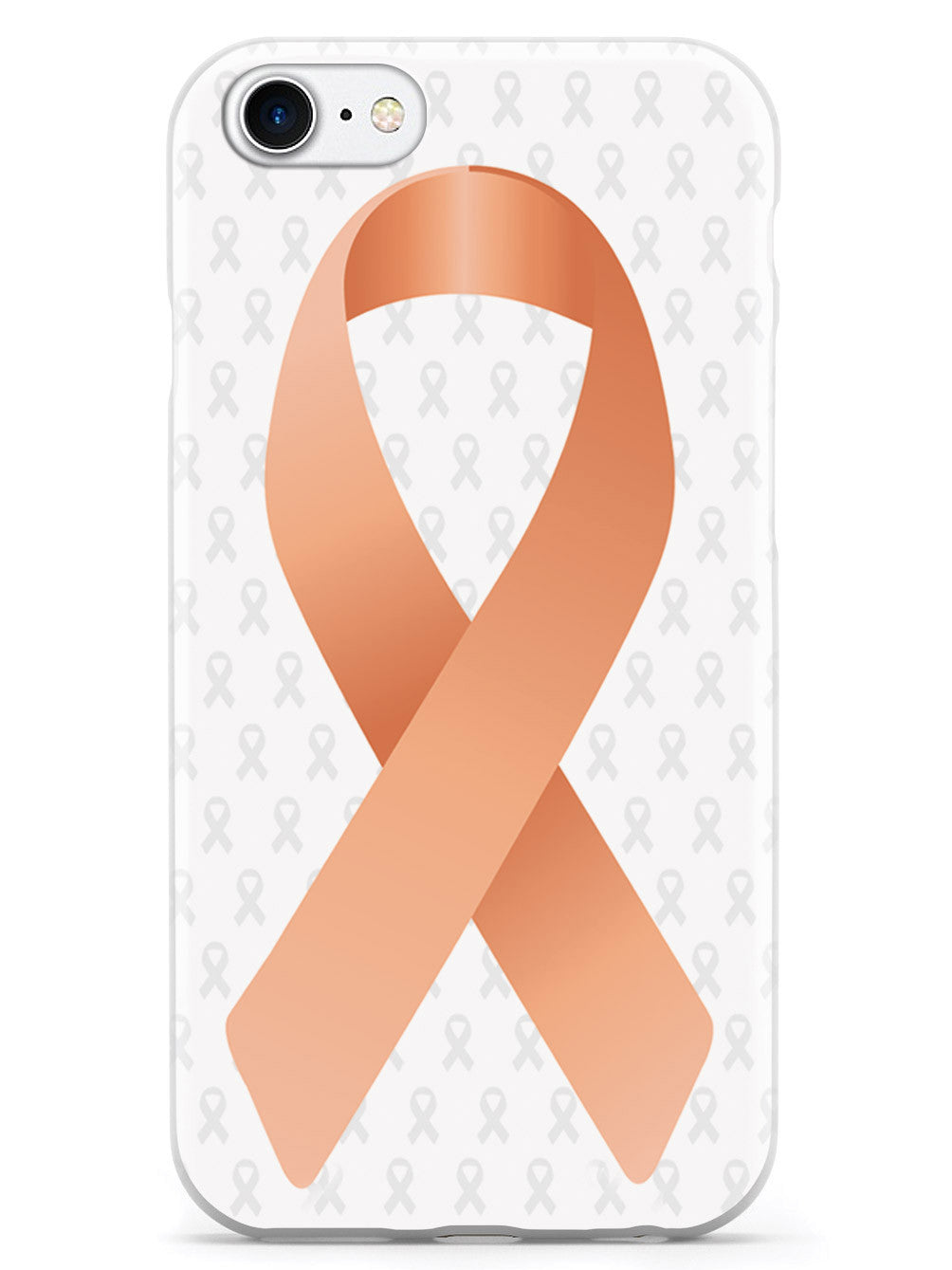 Peach Awareness Ribbon - White Case