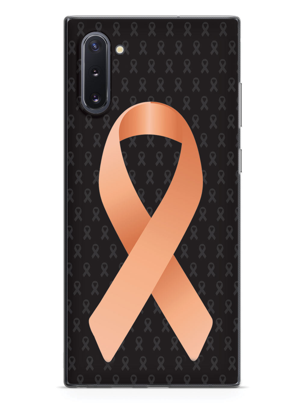Peach Awareness Ribbon - Black Case