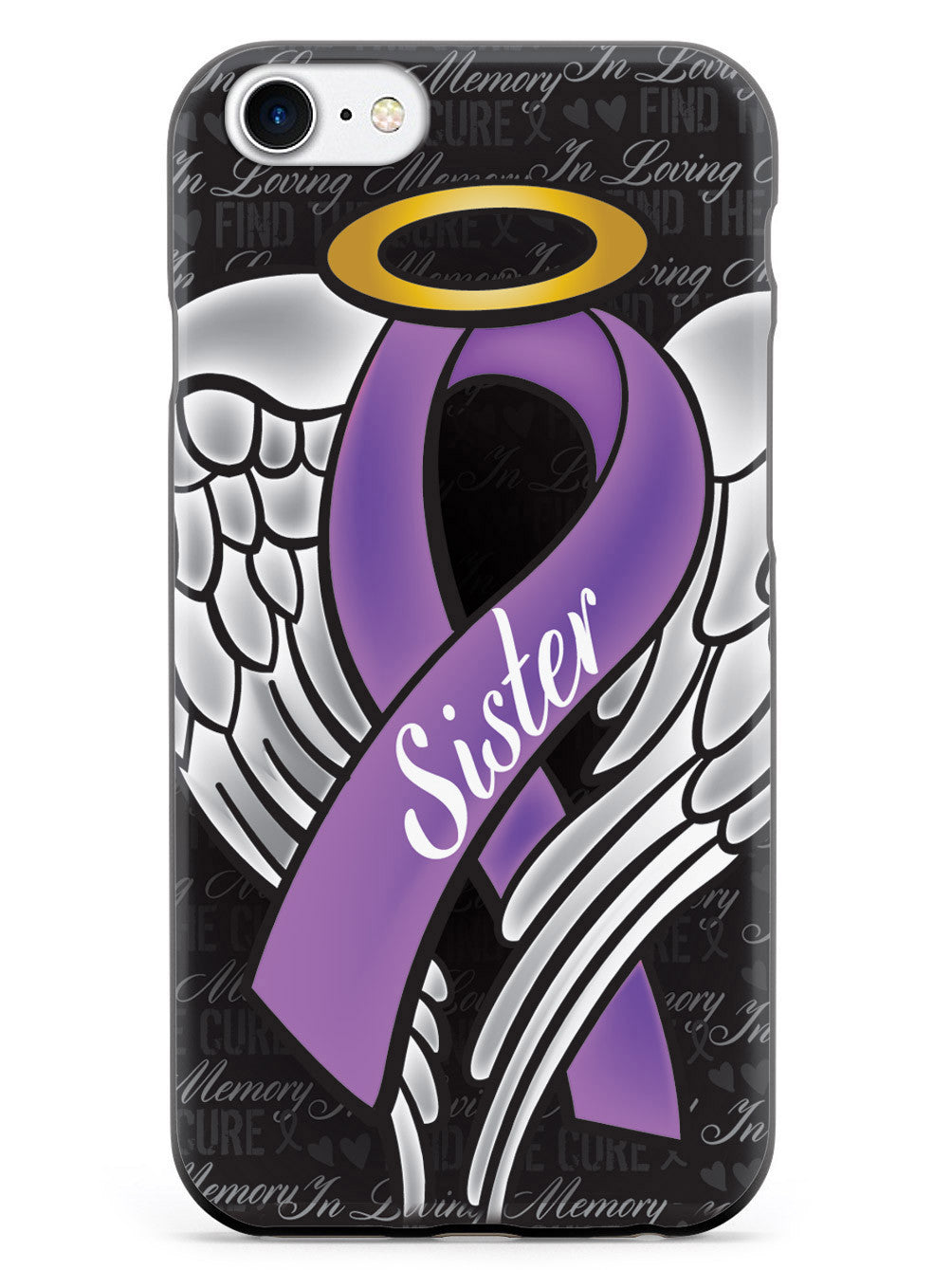 In Loving Memory of My Sister - Purple Ribbon Case