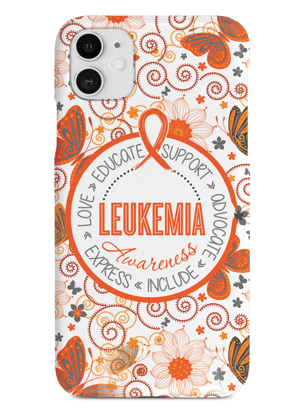 Leukemia Awareness - Butterfly Pattern Case