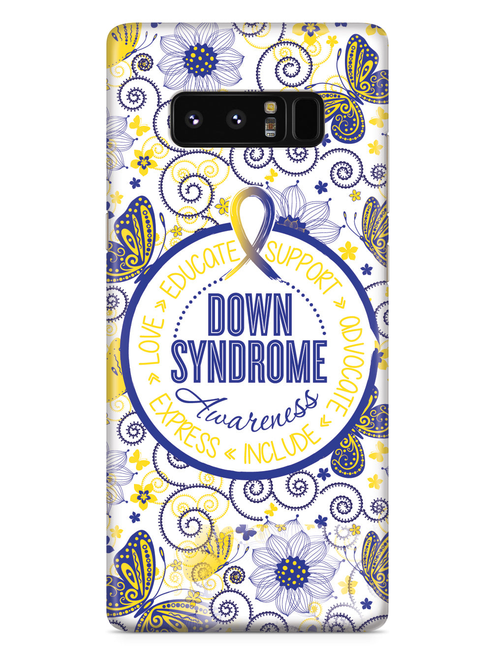 Down Syndrome Awareness - Butterfly Pattern Case