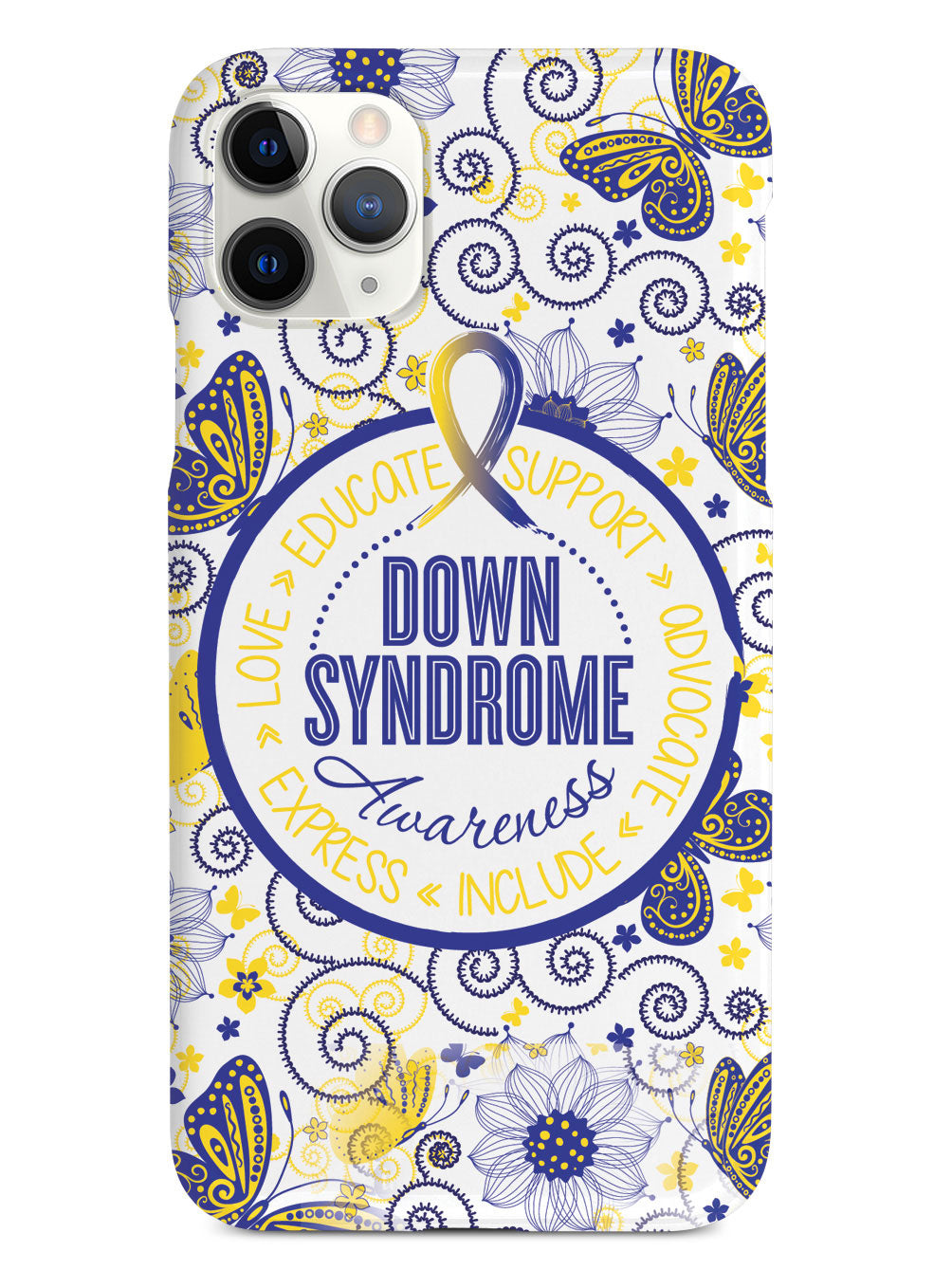 Down Syndrome Awareness - Butterfly Pattern Case