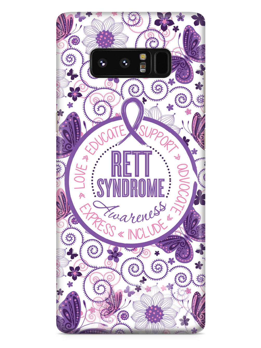 Rett Syndrome Awareness - Butterfly Pattern Case