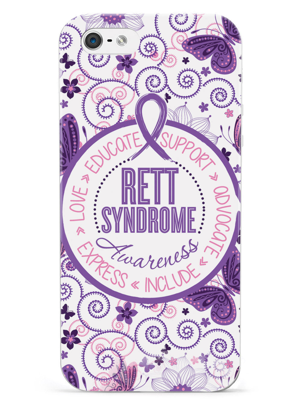 Rett Syndrome Awareness - Butterfly Pattern Case