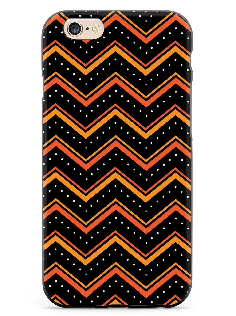 Orange and Black Chevron Pattern Case
