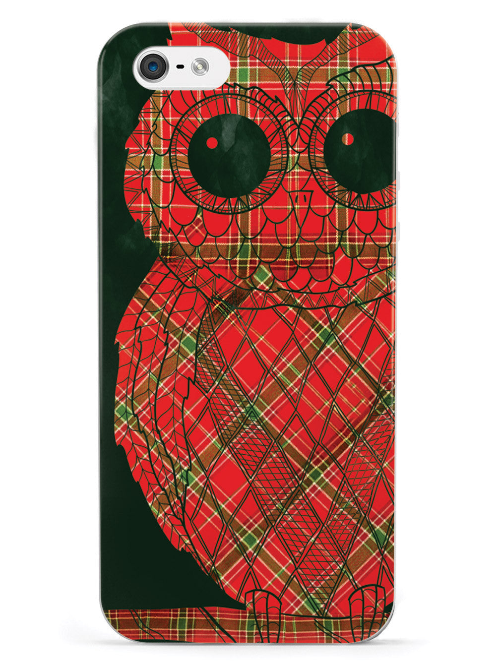 Christmas Plaid Owl Case