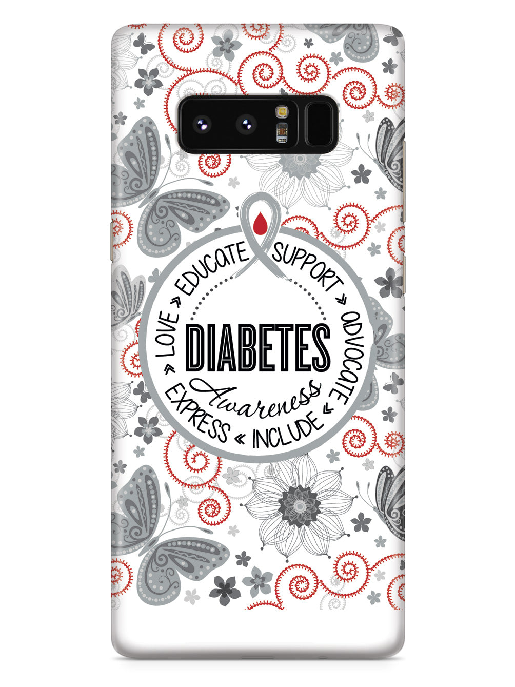 Diabetes - Butterfly Pattern Case