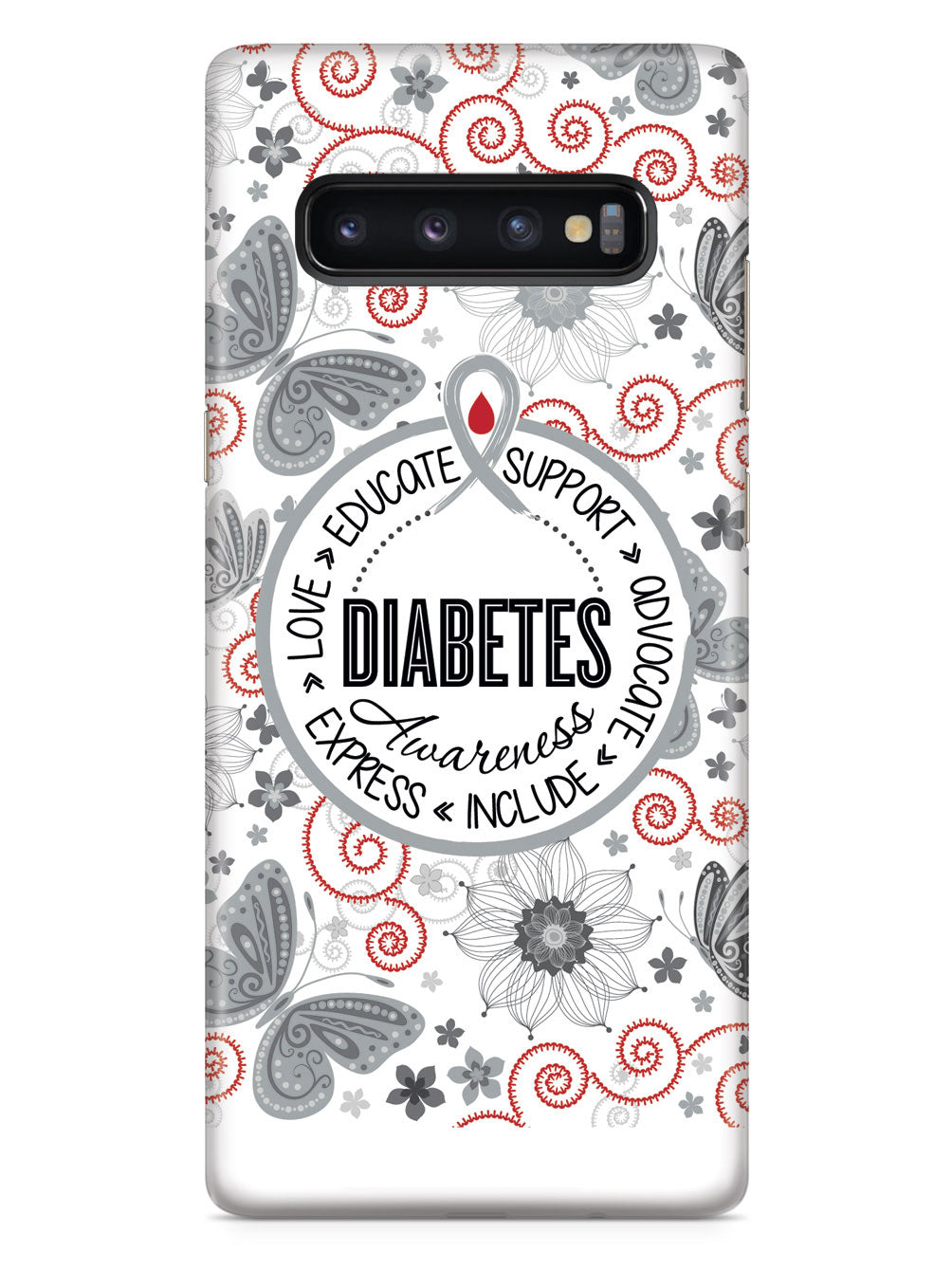 Diabetes - Butterfly Pattern Case