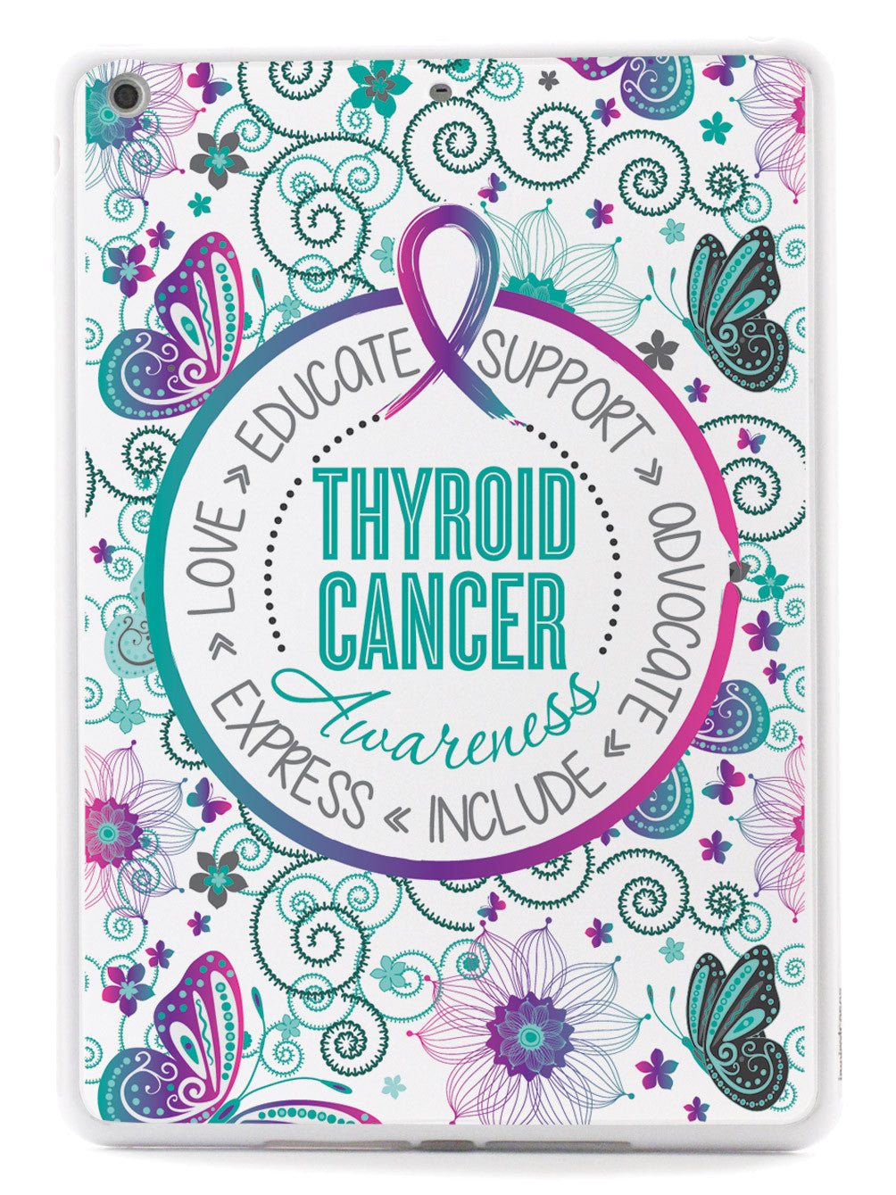 Thyroid Cancer - Butterfly Pattern Case