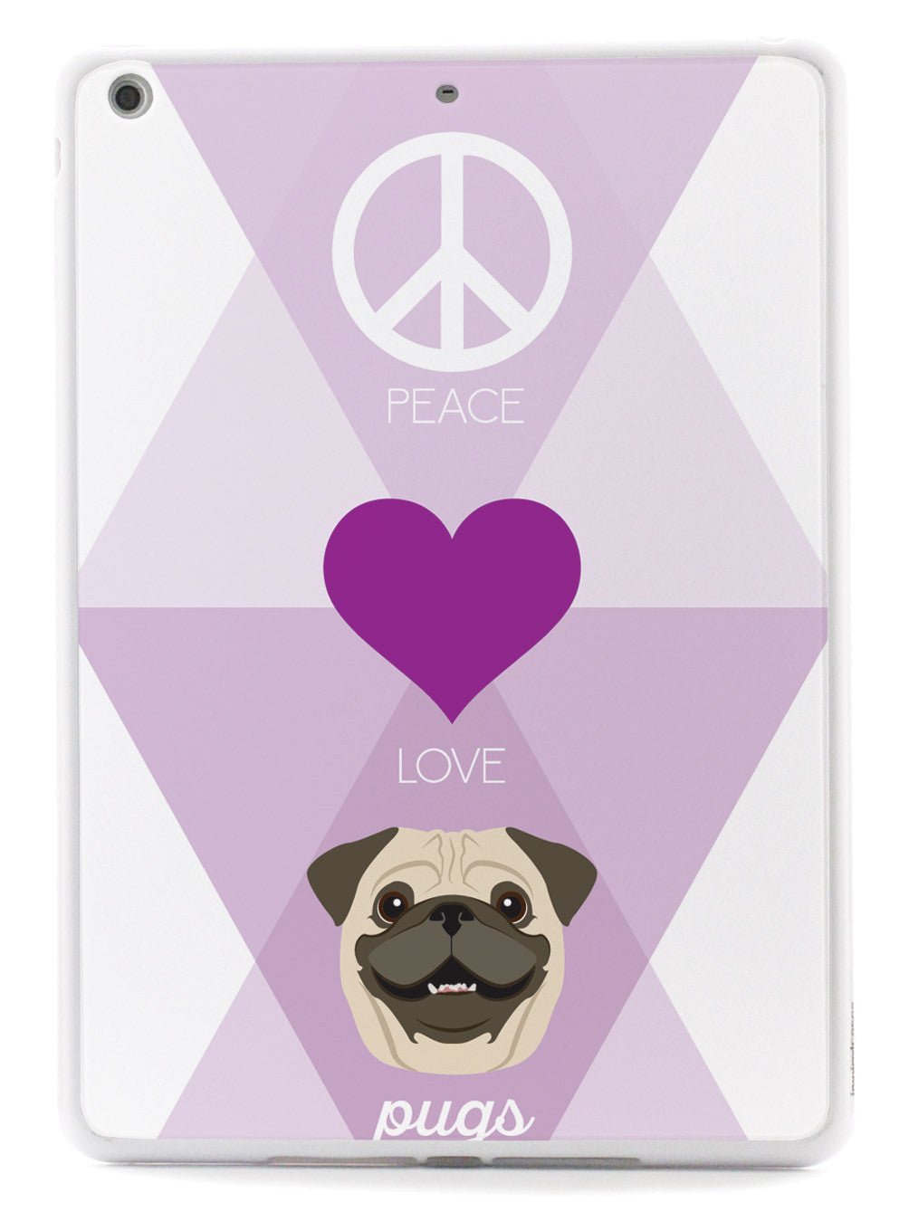 Peace, Love & Pugs Case