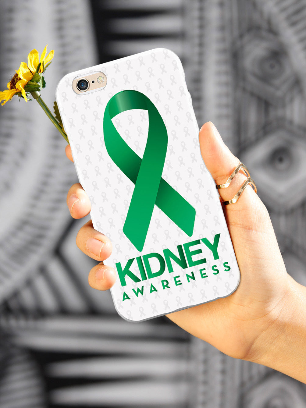 Kidney Awareness - Awareness Ribbon - White Case