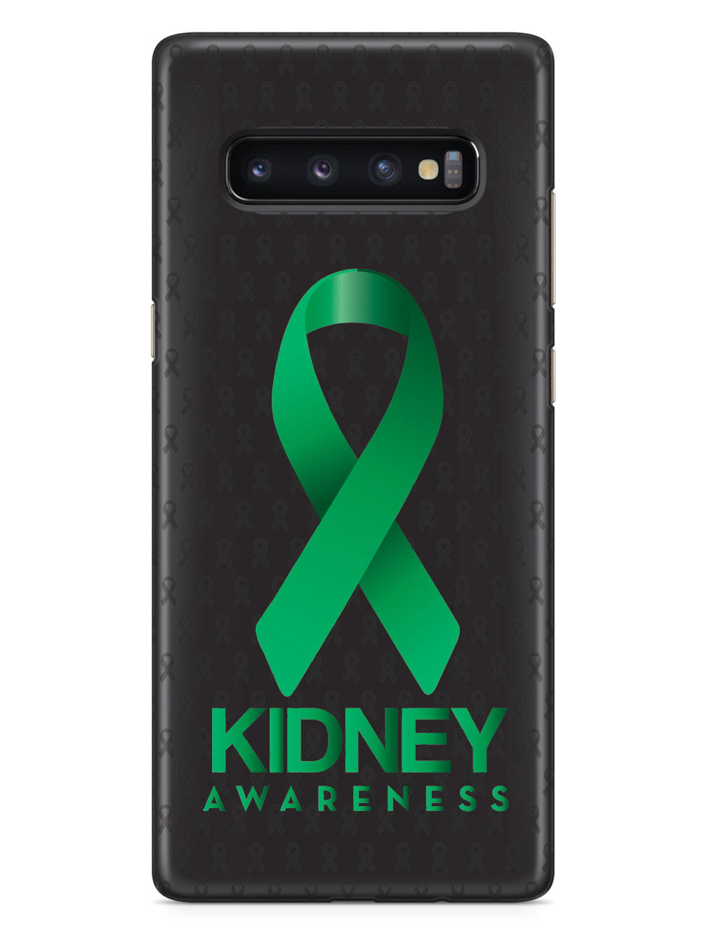 Kidney Awareness - Awareness Ribbon - Black Case