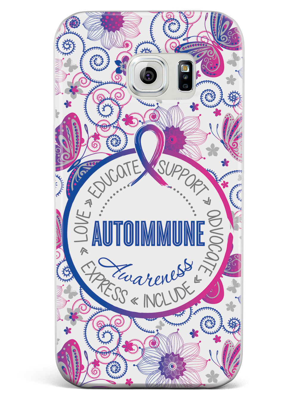 Autoimmune Disease Awareness - Butterfly Pattern Case