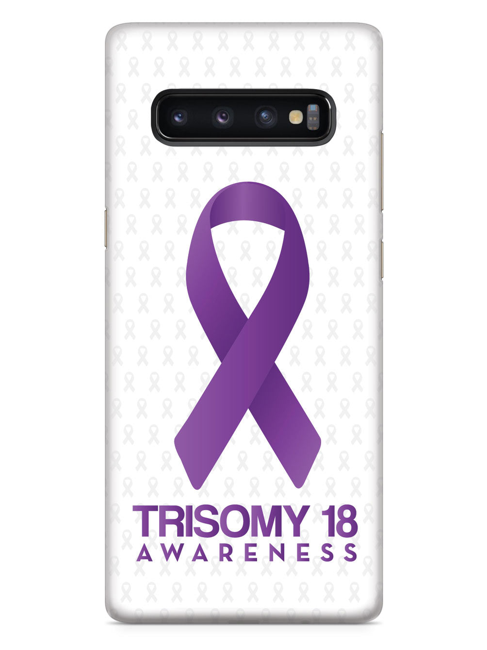 Trisomy 18 - Awareness Ribbon - White Case