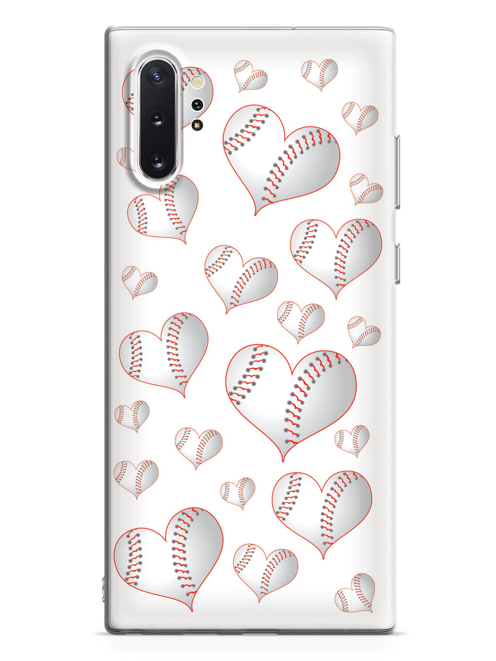 Baseball Heart Pattern - White Case