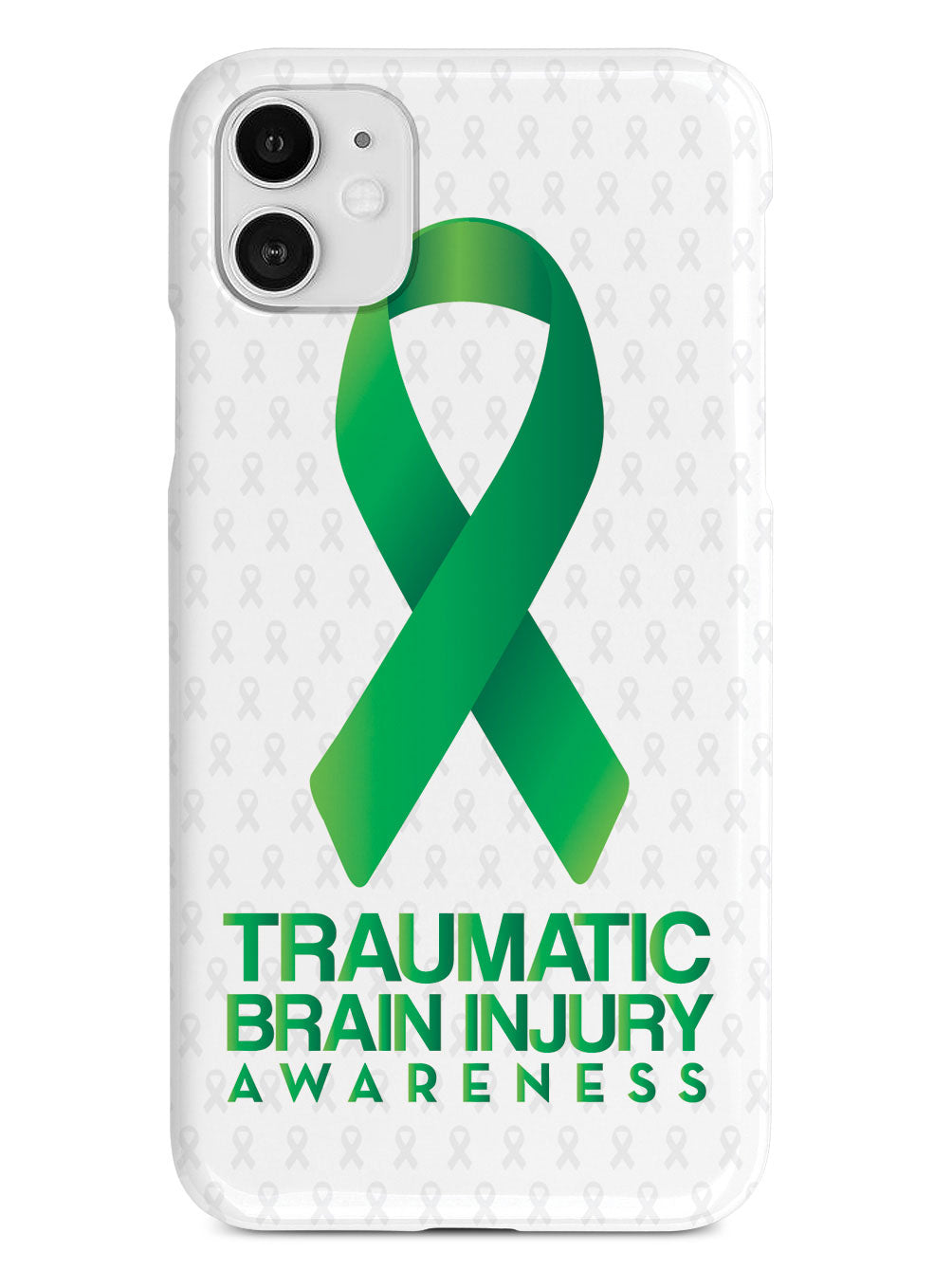 Traumatic Brain Injury - Awareness Ribbon - White Case
