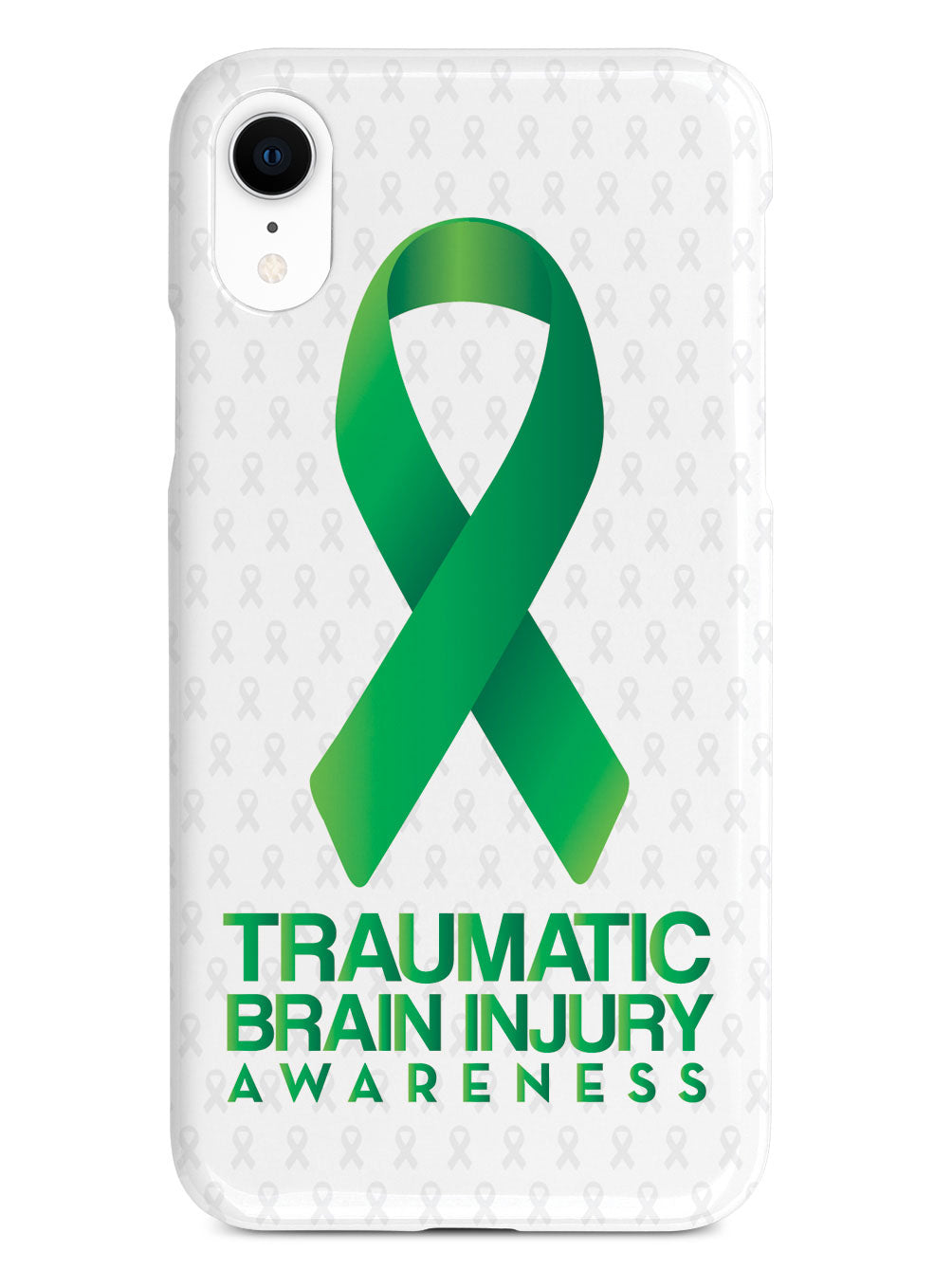 Traumatic Brain Injury - Awareness Ribbon - White Case – InspiredCases