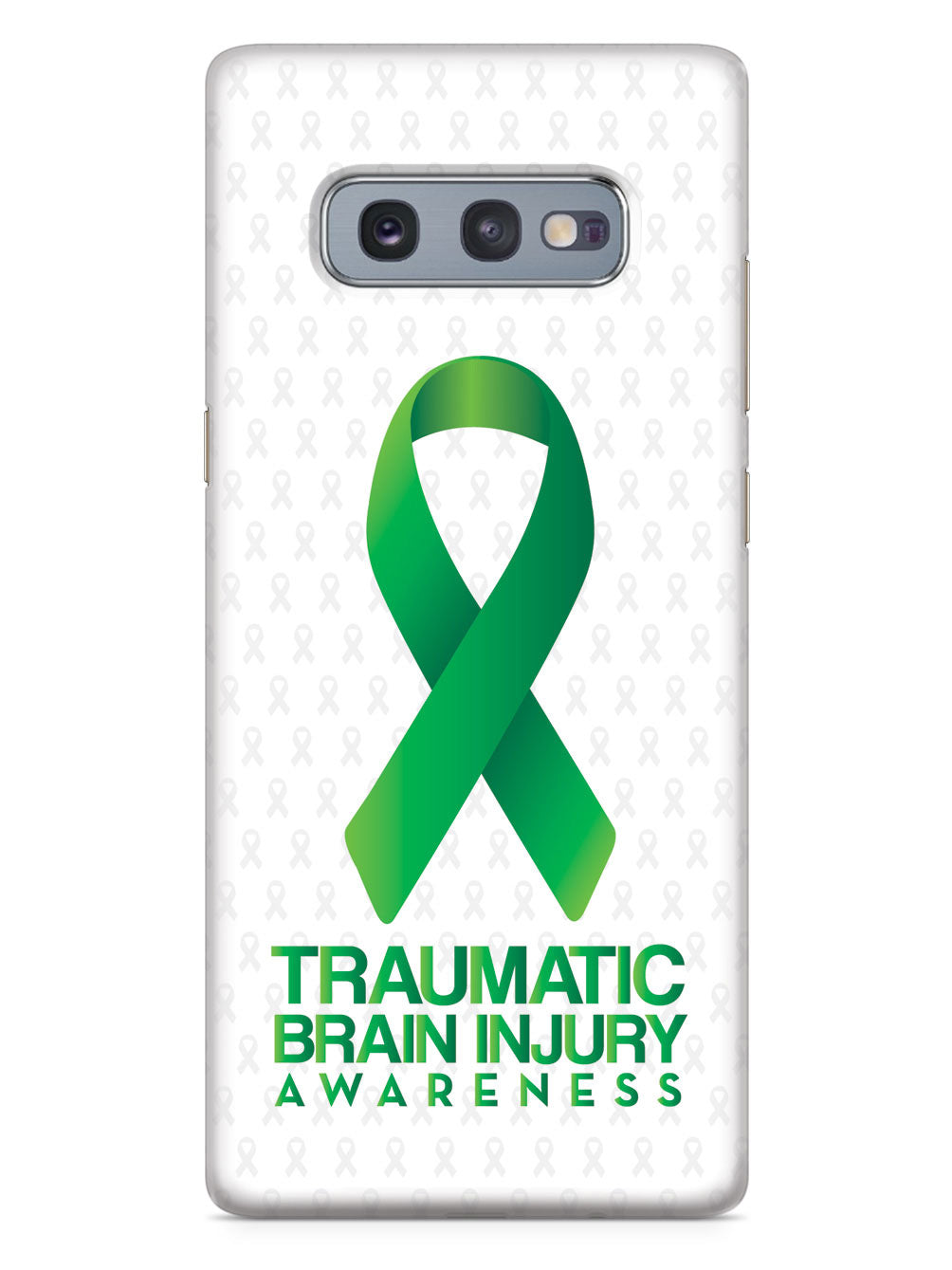 Traumatic Brain Injury - Awareness Ribbon - White Case