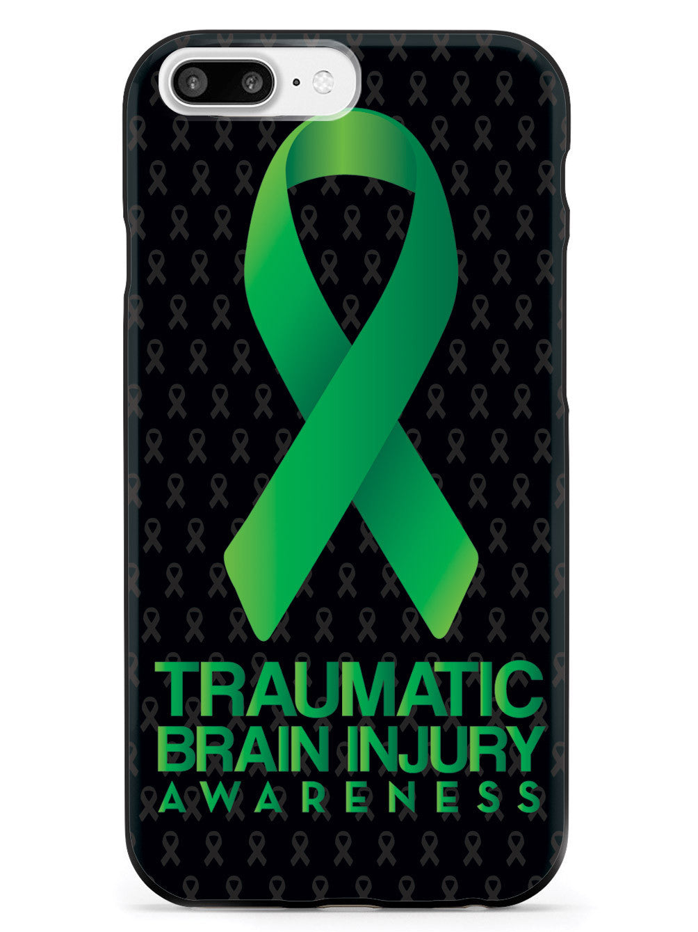 Traumatic Brain Injury - Awareness Ribbon - Black Case