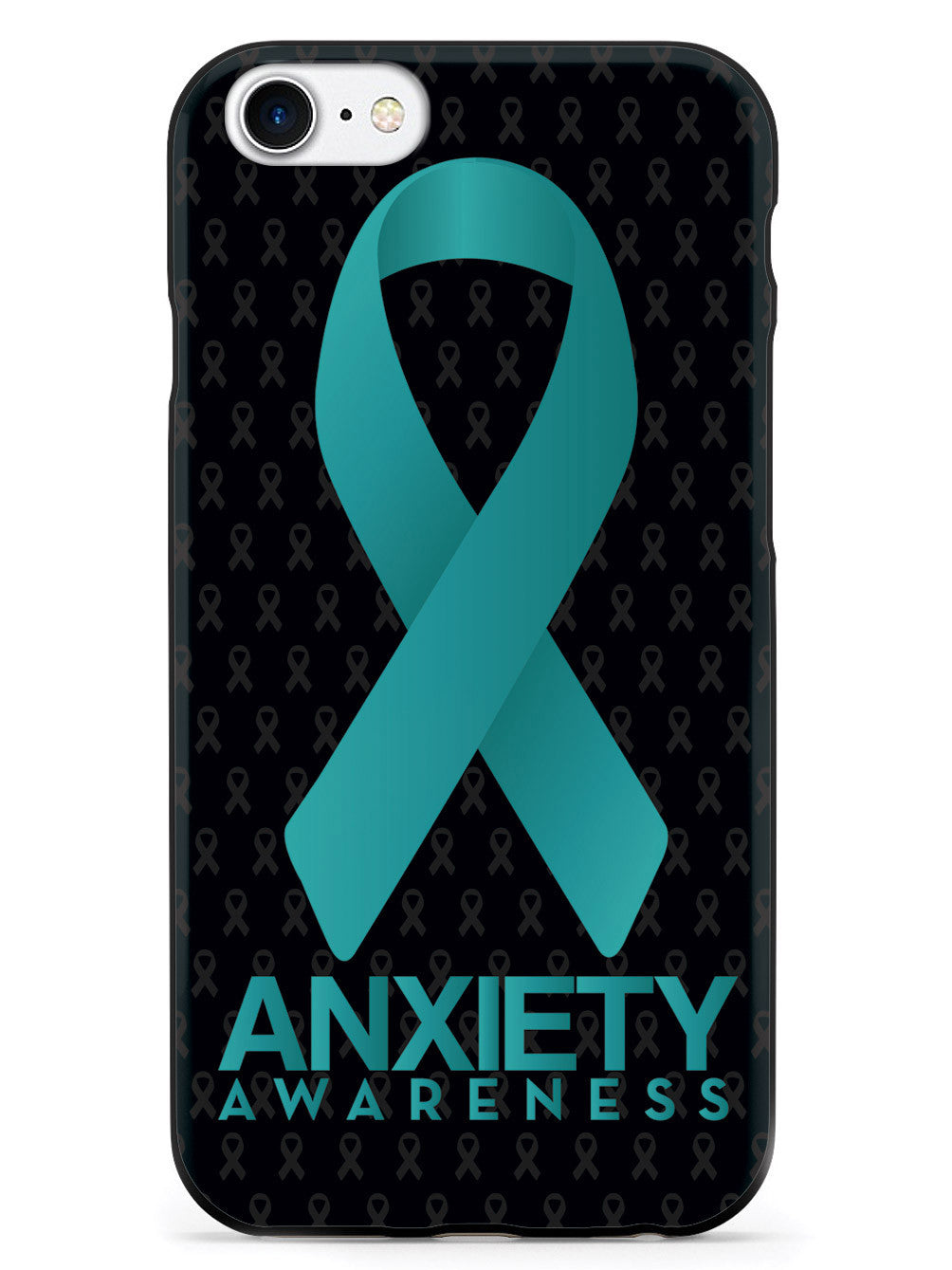 Anxiety - Awareness Ribbon - Black Case