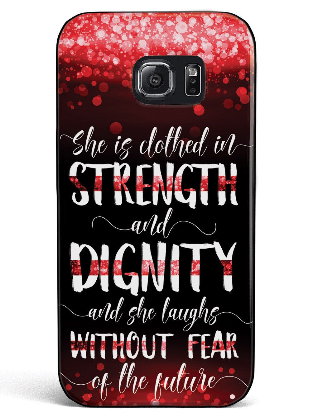 She Is Clothed in Strength and Dignity - Thin Red Line Case