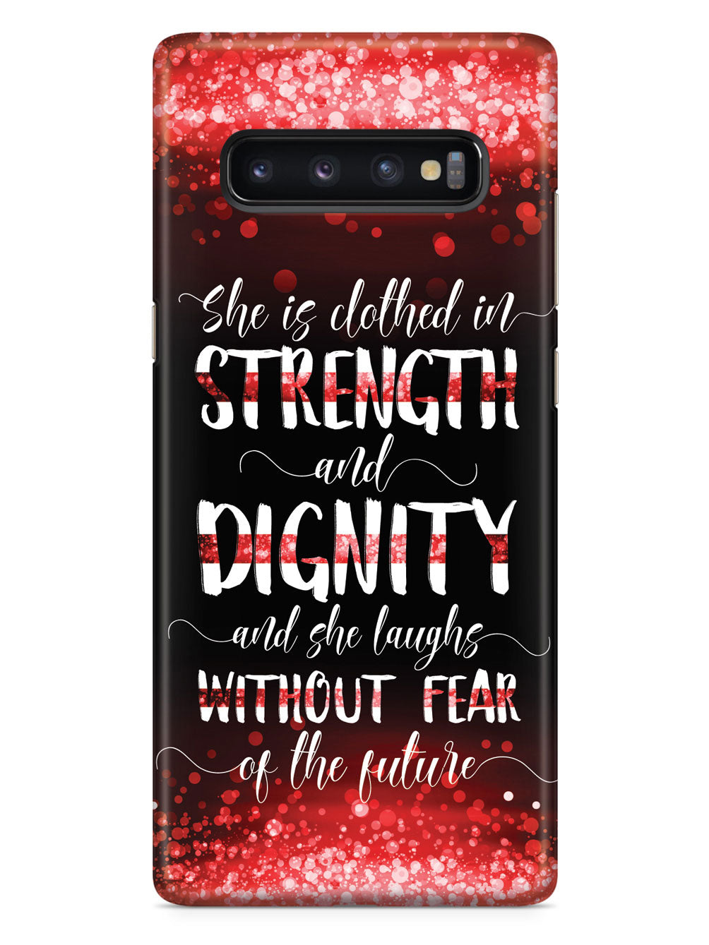 She Is Clothed in Strength and Dignity - Thin Red Line Case