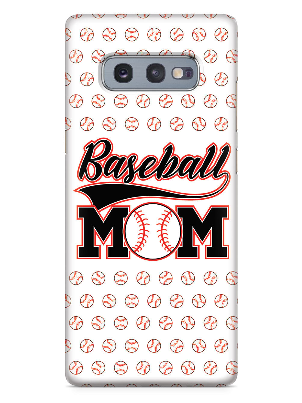 Baseball Mom - White Baseball Pattern Case