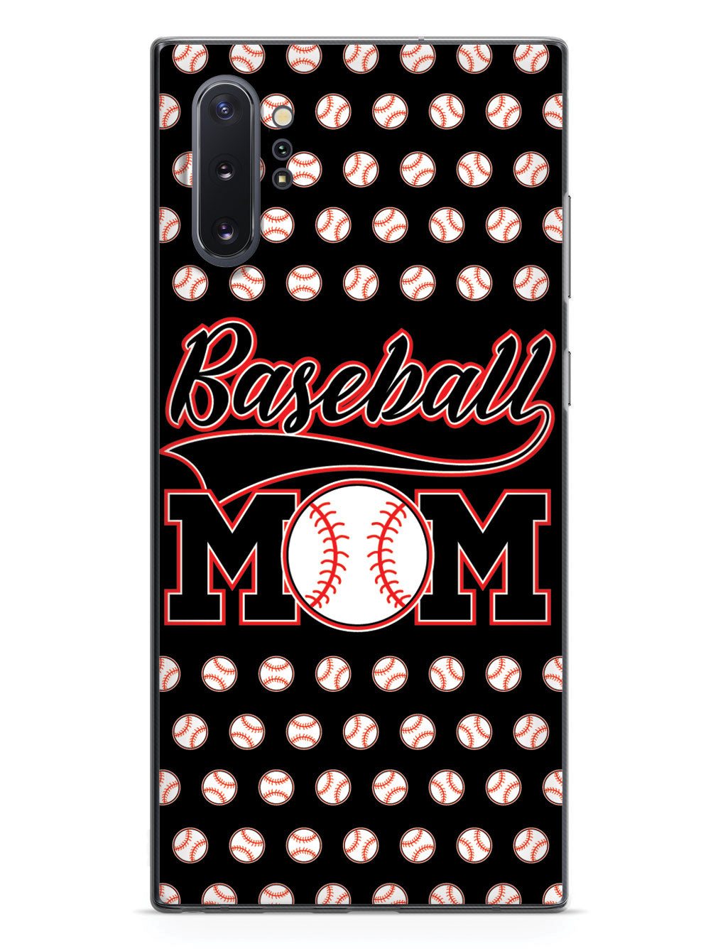 Baseball Mom - Black Baseball Pattern Case