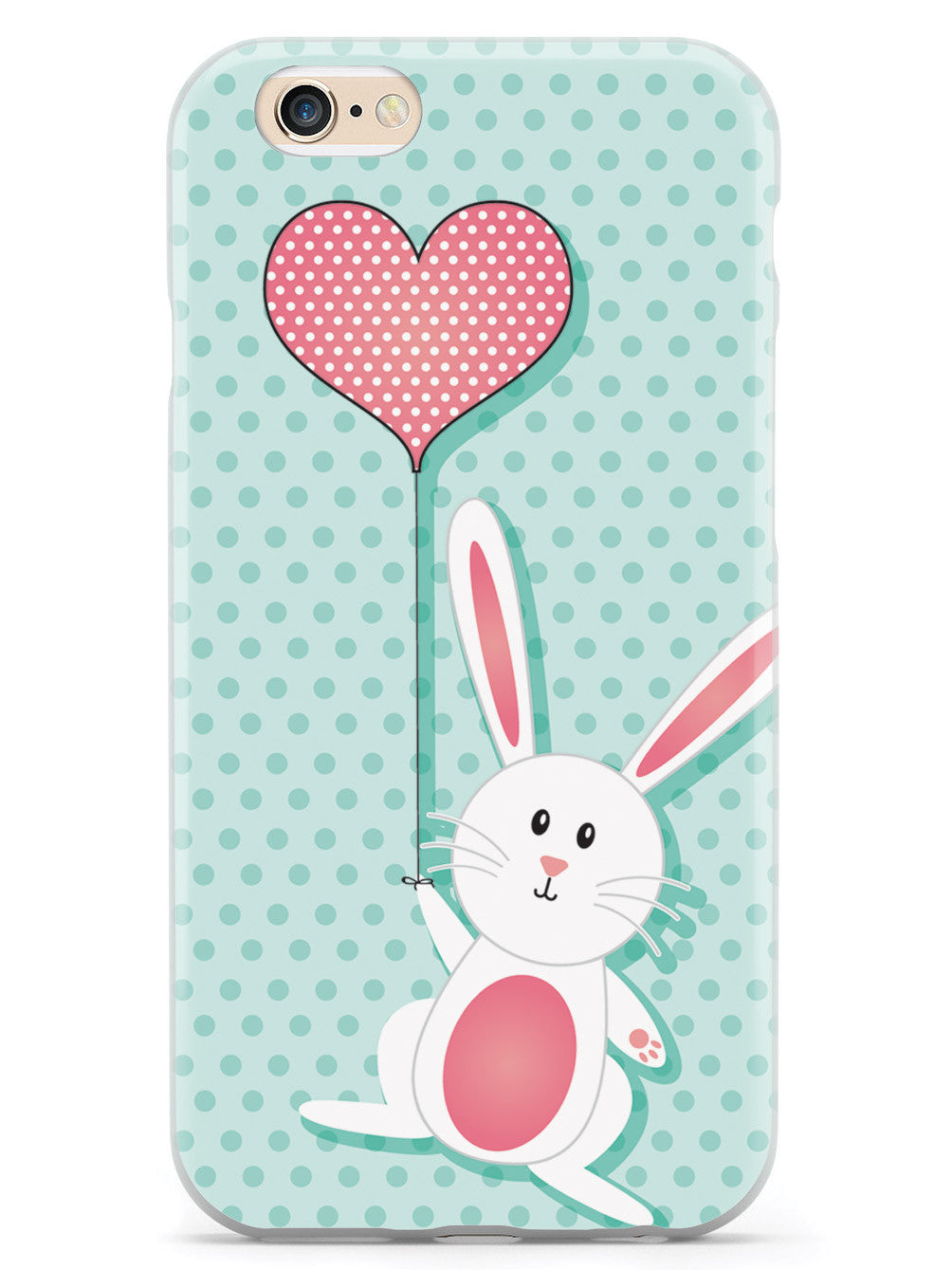 Adorable Bunny with Heart Balloon Case