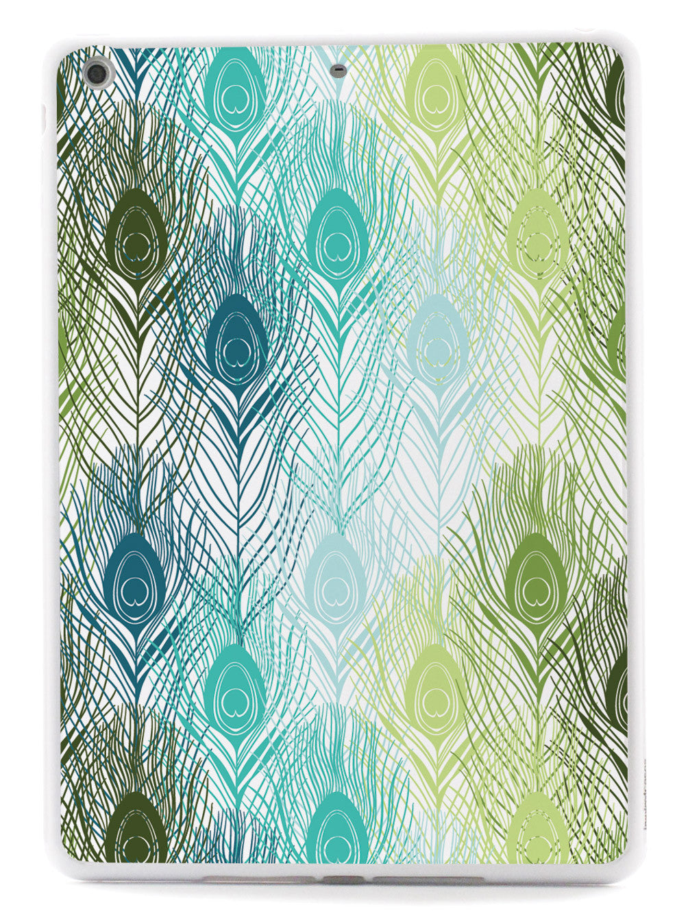Peacock Feather Pattern - Green and Blue Case