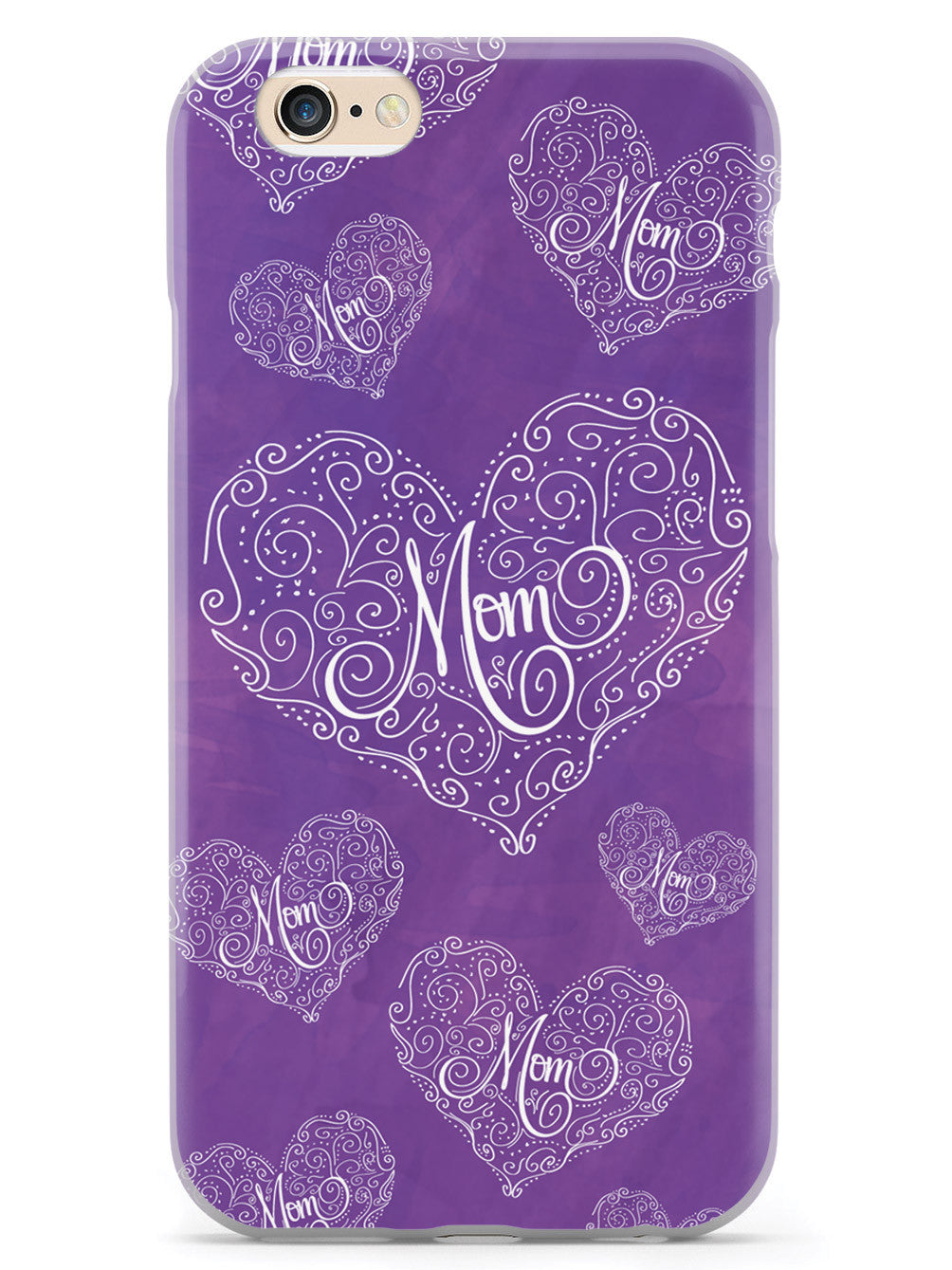 Mom Doodle Hearts - Purple Case