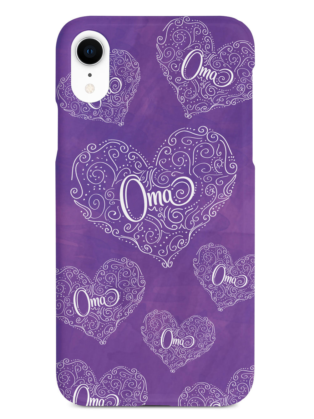 Oma Doodle Hearts - Purple Case