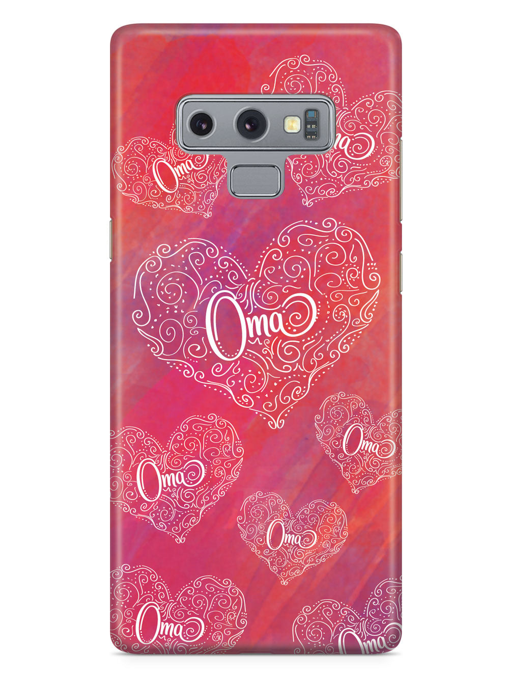Oma Doodle Hearts - Pink Case