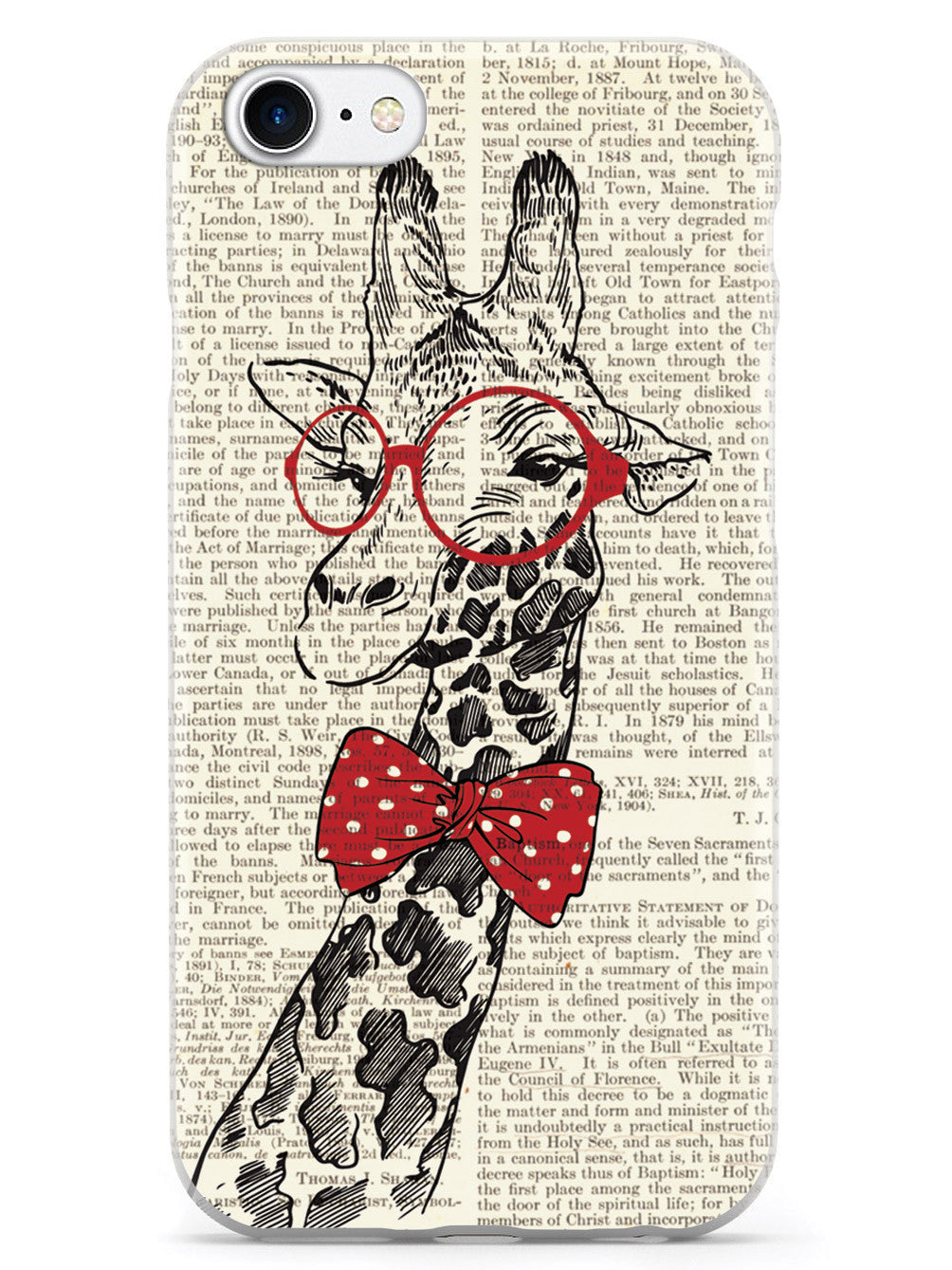 Nerdy Giraffe - Vintage Encyclopedia Page Case