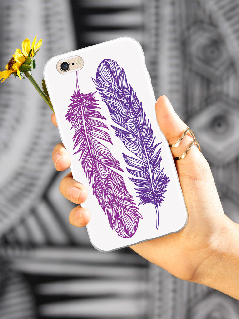 Purple Feathers Case