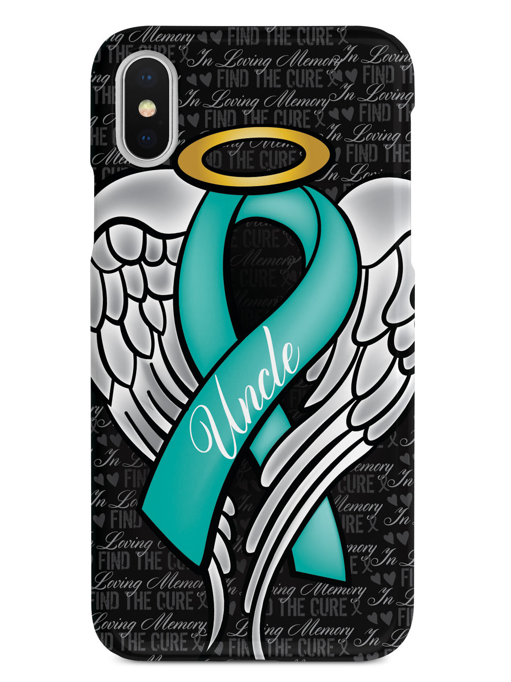 In Loving Memory of My Uncle - Teal Ribbon Case