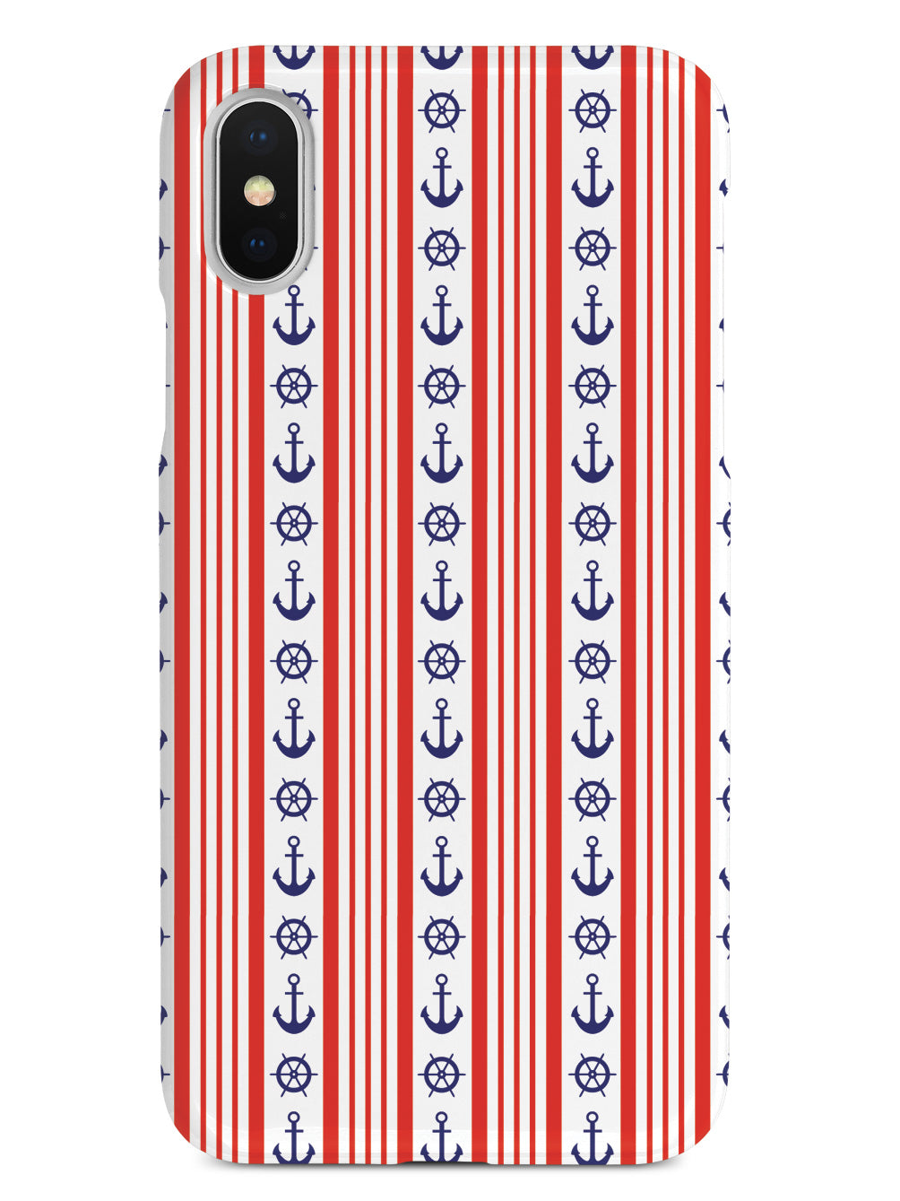 Anchors and Stripes - Red and Blue Case