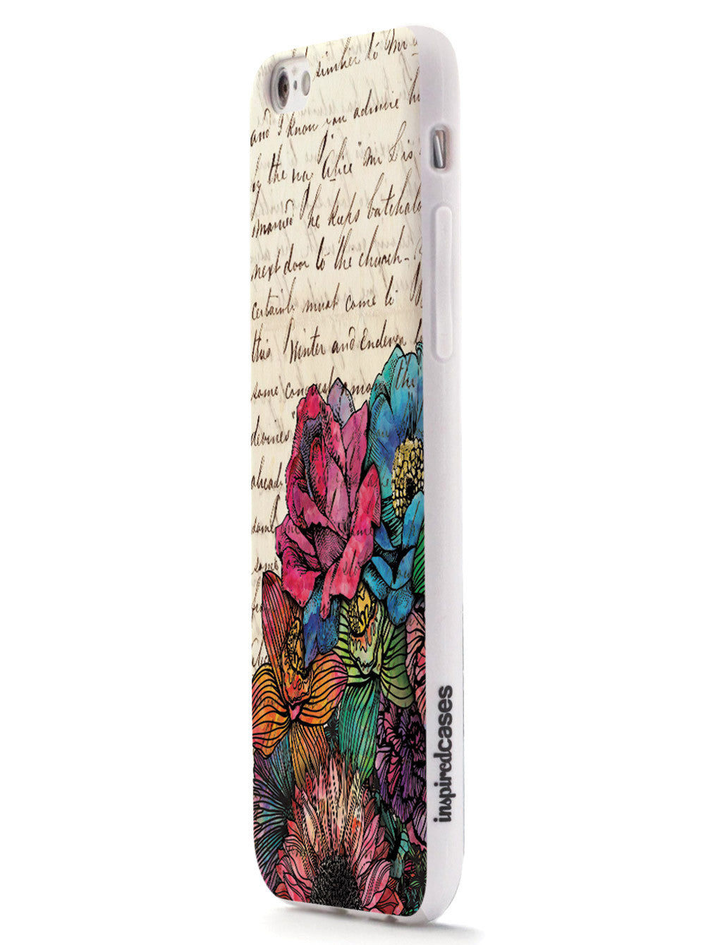 Case With Lettering Vintage Handwritten Letter and Flowers Case – InspiredCases