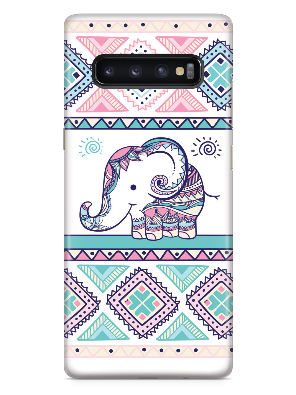 Adorable Elephant Aztec Design Case