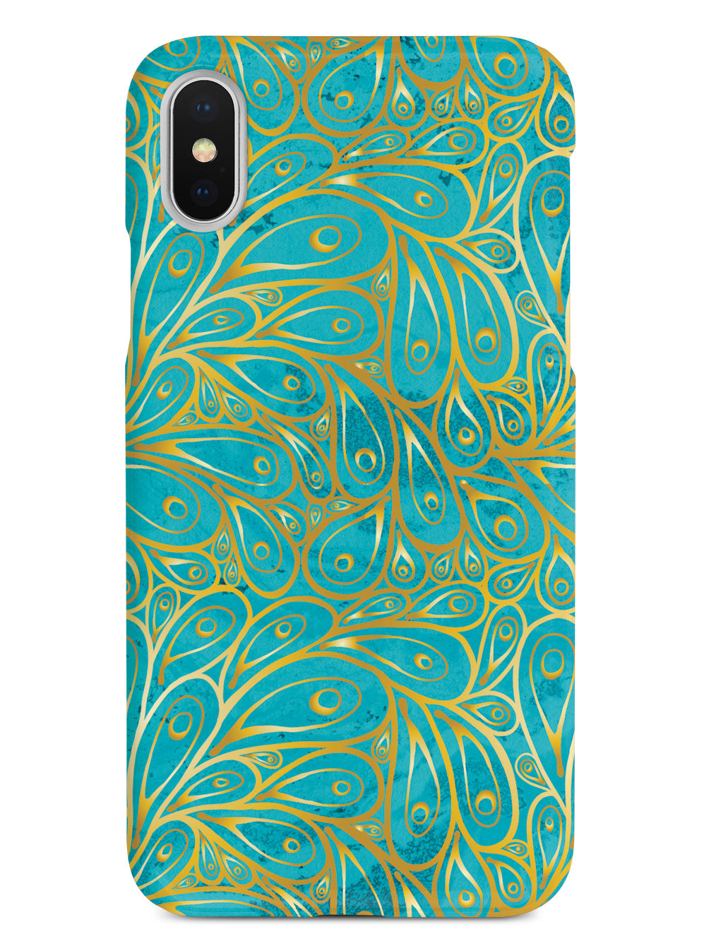 Gold and Turquoise Pattern Case