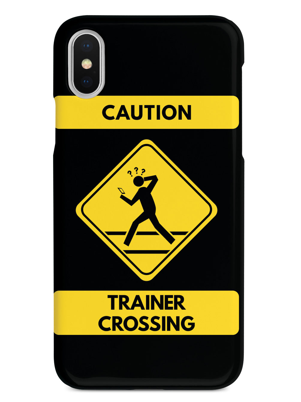 Caution Trainer Crossing - Black Case