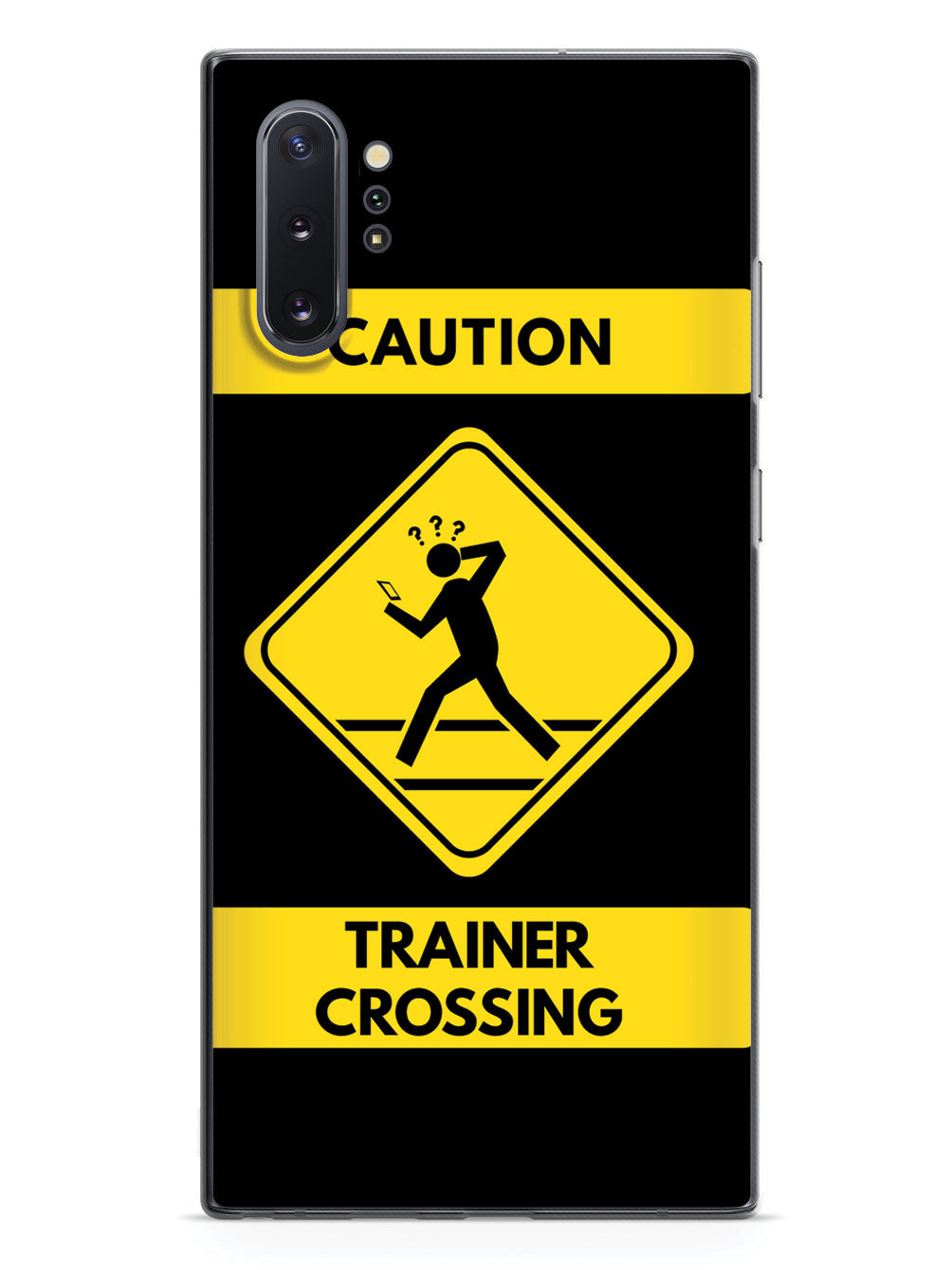 Caution Trainer Crossing - Black Case