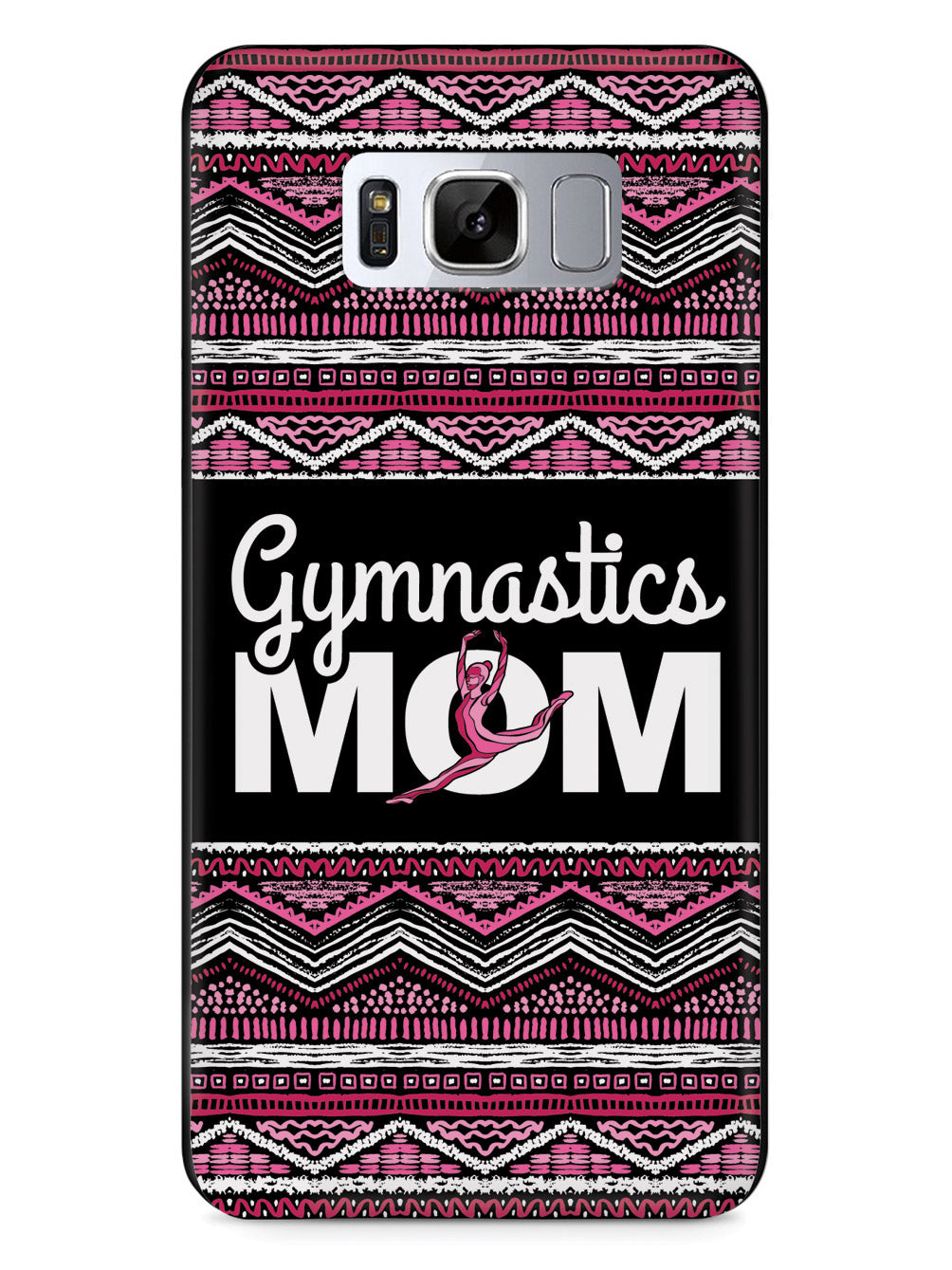 Pink Gymnastics Mom - Black Case