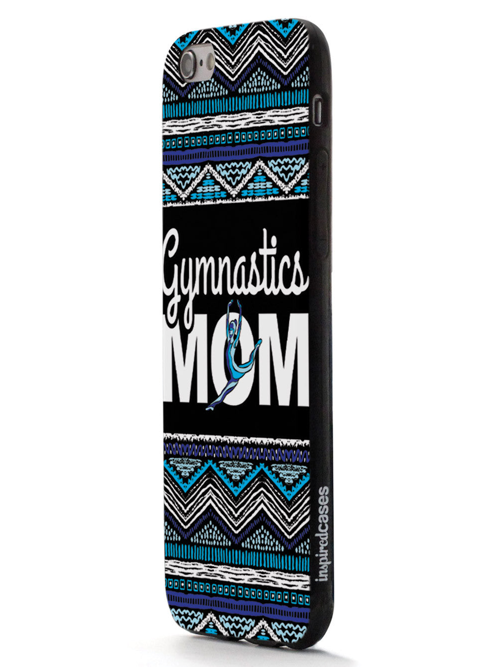 Blue Gymnastics Mom - Black Case