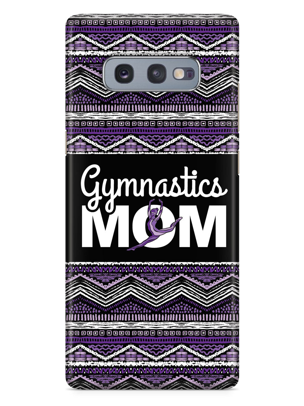 Purple Gymnastics Mom - Black Case