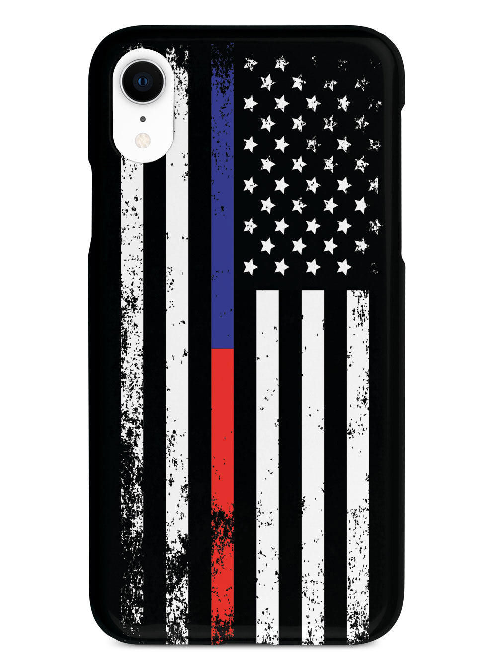 Downward American Flag - Thin Blue Line & Thin Red Line Case