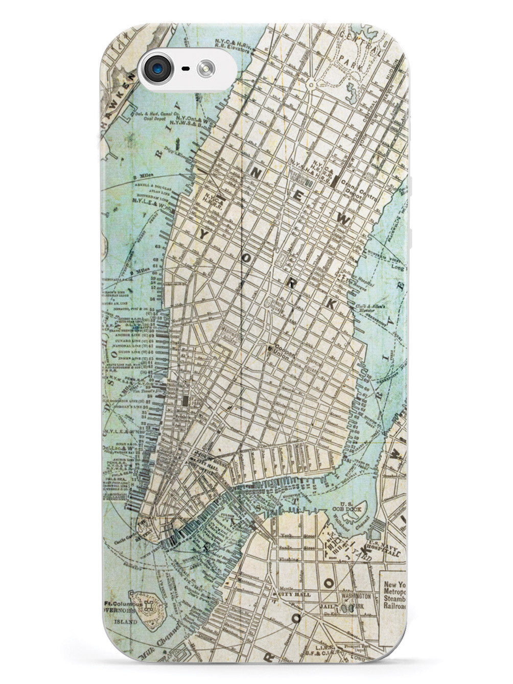 Old Street Map of New York Case