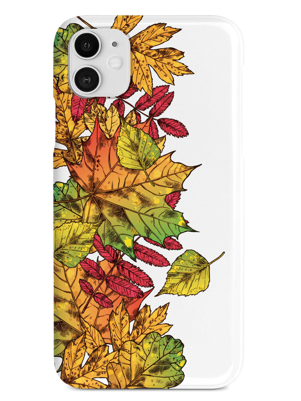 Autumn Leaves Illustration - White Case